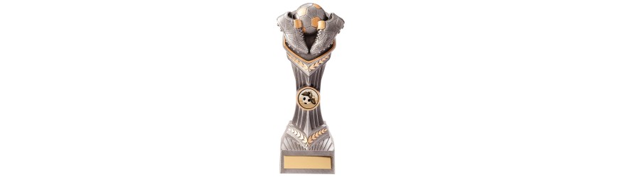 FALCON BOOT & BALL RESIN TROPHY - 4 SIZES 14CM - 24CM FALCON BOOT & BALL RESIN TROPHY - 4 SIZES 14CM - 24CM